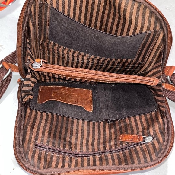 Jack Georges Small Brown Leather Voyager Backpack main image 9